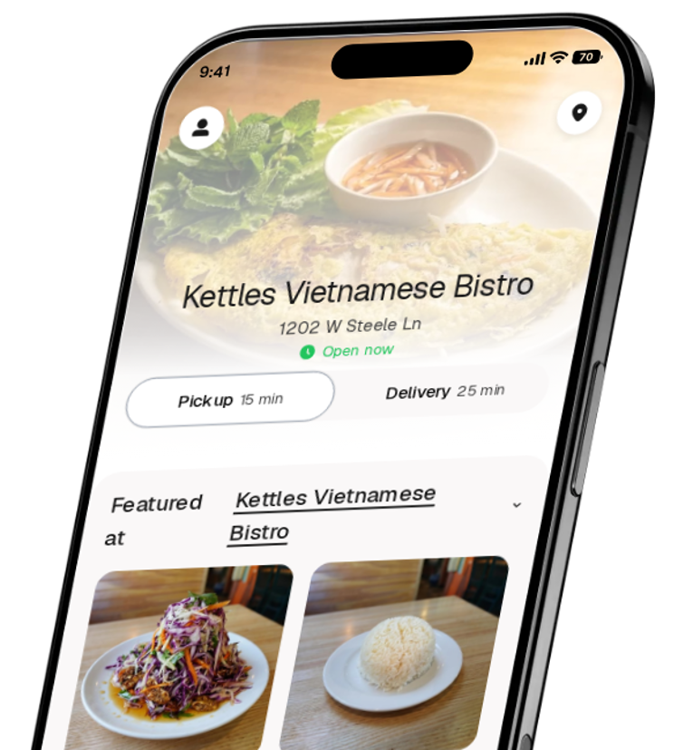Kettles Vietnamese Bistro app preview